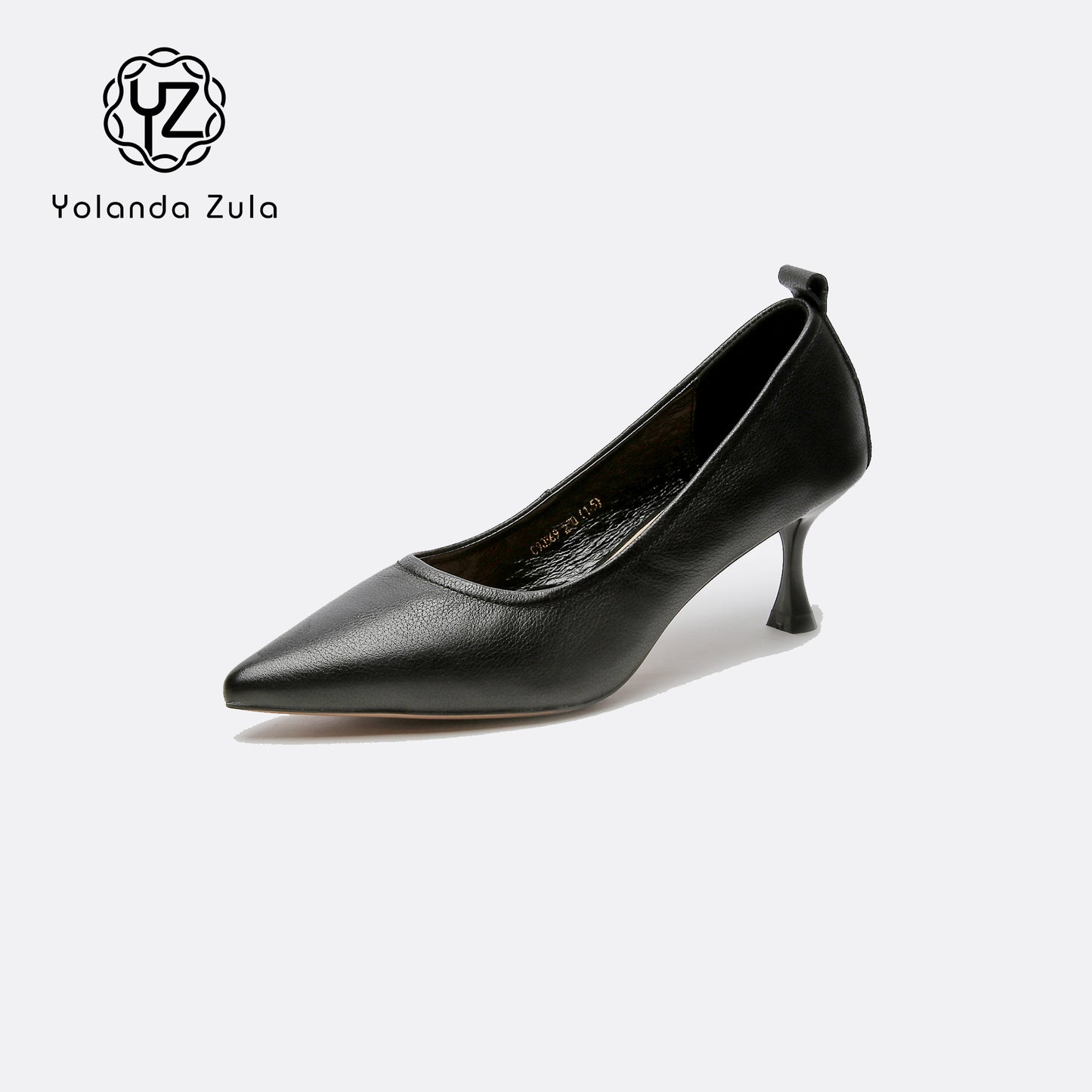 Women's shallow mouth slim heel high heels