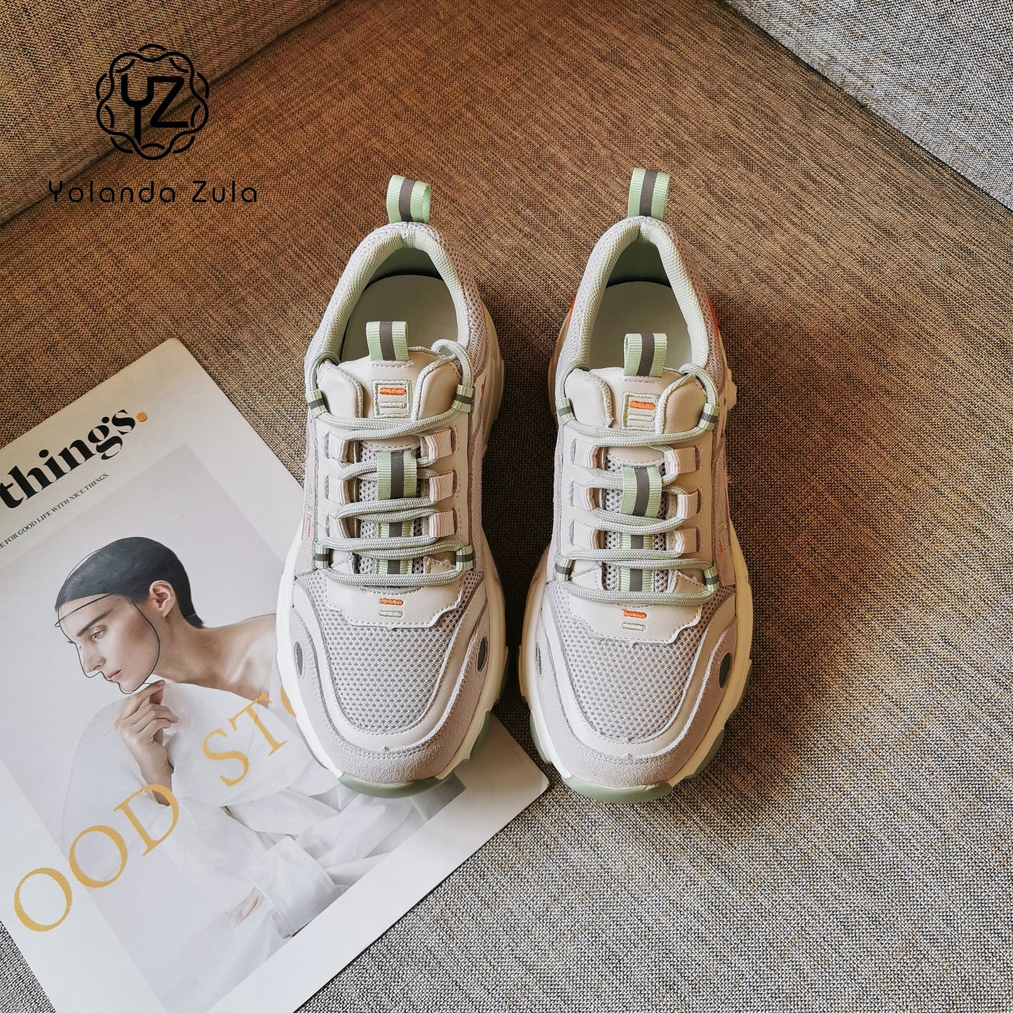 Women's casual breathable dad shoes